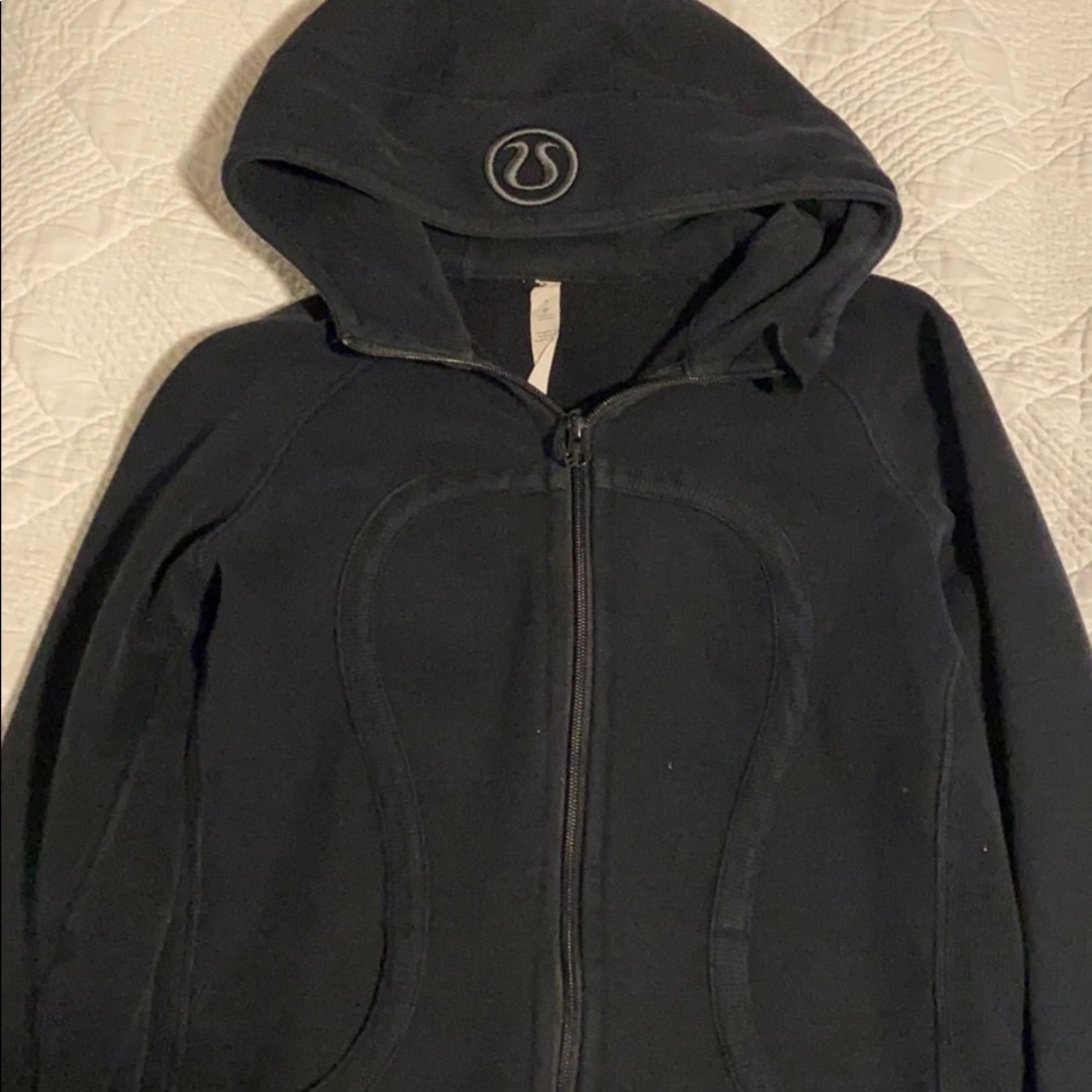 Black scuba hoodie